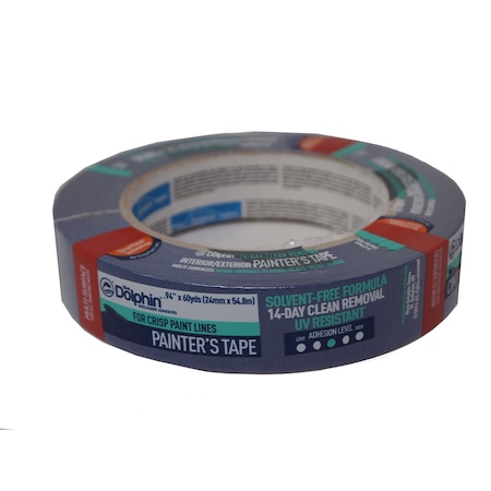 Linzer Blue Dolphin 0.94 in. W X 60 yd L Blue Medium Strength Painter's Tape 1 pk TP BDT 0100